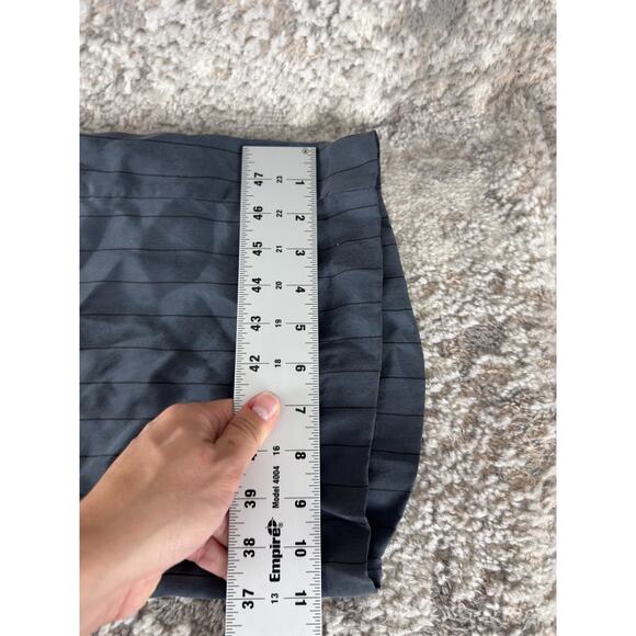 NEW Rails Size S Pinstripe Wide Leg Tie Casual Pants Charcoal Button Zip NWT - Picture 6 of 12